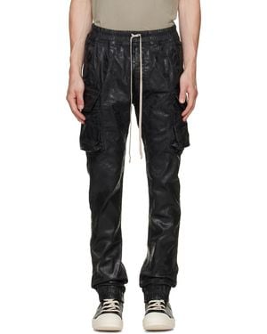 Rick Owens Tower Megacrust Mastodon Cut Cargo Pants - Black