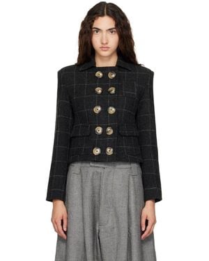VAQUERA Melton Shrunken Blazer - Black