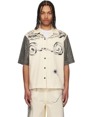 Jean Paul Gaultier 'The Multi-Tattoo' Bowling Shirt - Natural