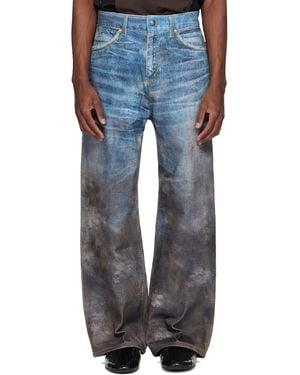 ANDERSSON BELL Festival Mud Printed Jeans - Blue