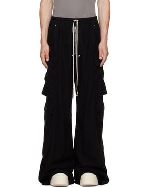 Rick Owens Tower Double Cargo Jumbo Bela Pants - Black