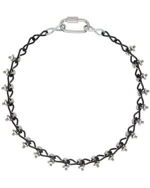 Apartment 1007 Ssense Exclusive & #14 Necklace - Black