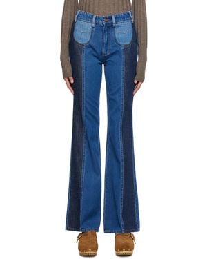 See By Chloé High-Rise Straight Jeans - Blue