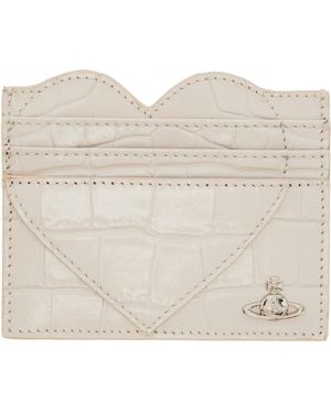 Vivienne Westwood Off- Heart Card Holder - White