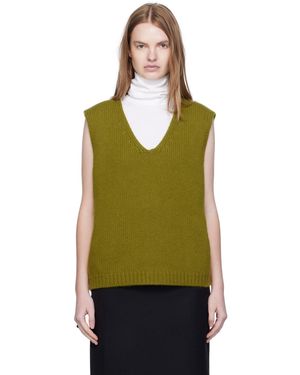 ARCH THE Cashmere Knit Vest - Green