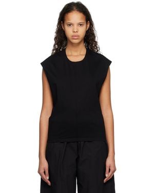 Subtle Le Nguyen Scoop Neck Tank Top - Black