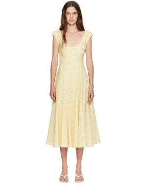 GUIZIO Robe Midi Leila Jaune - Neutre