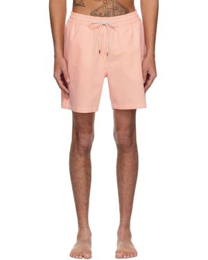 Polo Ralph Lauren オレンジ＆ホワイト Traveler スイムショーツ - ピンク