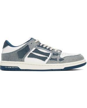 Amiri Vintage Denim Skel Top Low Trainers - Black
