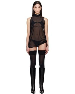 Shadowplay Lubov Peignoir Minidress - Black