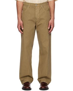 sunflower Wide Twist Jeans - Natural