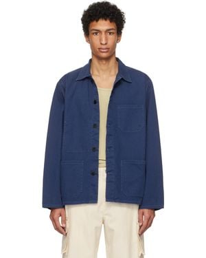 Nudie Jeans ブルー Buddy ヘリンボーン チョアジャケット