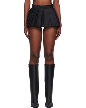 Pushbutton Mini Jupe-Short Ample Grise - Noir