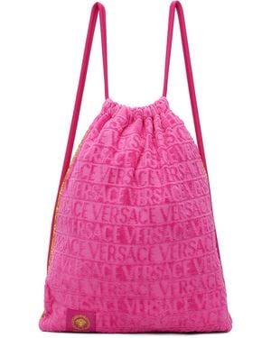 Versace 'I Heart Baroque' Gym Carrier Backpack - Pink