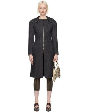 KNWLS Alice Denim Coat - Black
