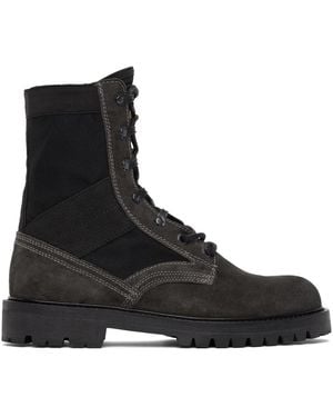 Belstaff Grey Trooper Boots - Black