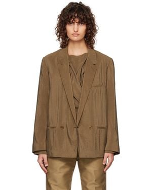 【関税込み】LEMAIRE ブラウン ソフト ナッパ レザージャケット 関税込み】LEMAIRE ブラウン ソフト ナッパ レザージャケット