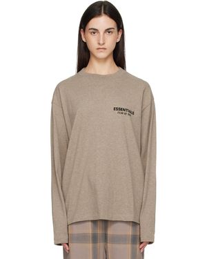 Fear Of God Classic Fit Long Sleeve T-Shirt - Brown
