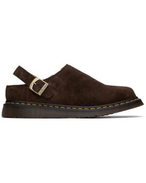 Dr. Martens Isham Suede Mules - Black