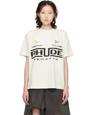 Rhude Off- Regatta Club T-Shirt - Black