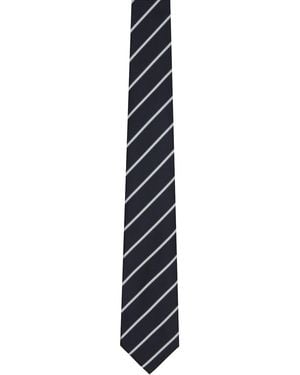 Tom Ford Alternate Weave Regimental Tie - Black