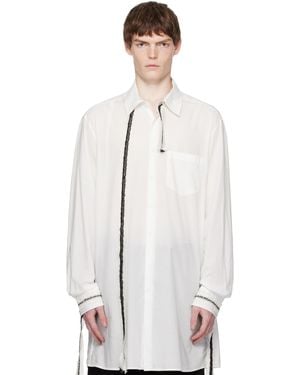 Ann Demeulemeester Valere Long Relax Fit Shirt - White