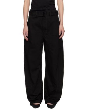Lemaire Twisted Belted Jeans - Black