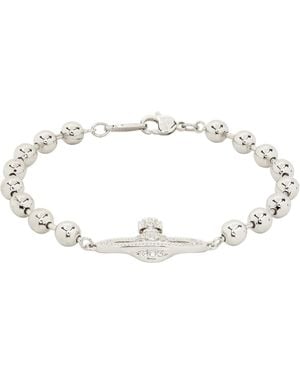 Vivienne Westwood Thames Mini Bas Relief Bracelet - Metallic