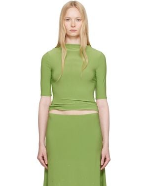 Sandy Liang Quill T-Shirt - Green