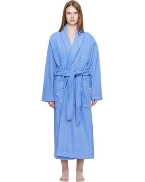Tekla Terry Classic Bathrobe - Blue