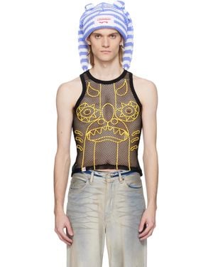 Charles Jeffrey Ssense Exclusive & Graphic Net Tank Top - Multicolour