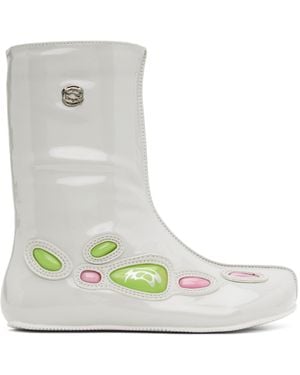 Rombaut Ssense Exclusive Off-white Alien Barefoot Boots - Green