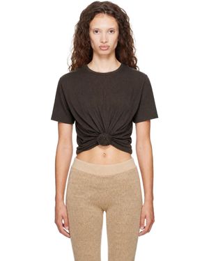 Magda Butrym Knotted T-Shirt - Black