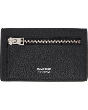 Tom Ford Zip Card Holder - Black