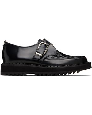 George Cox Ripple Hatton Monk Loafers - Black
