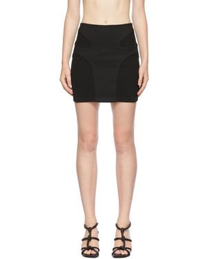 Dion Lee Contour Stitch Miniskirt - Black