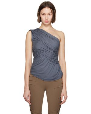 Rick Owens グレー Porterville Amira トップス - ブルー