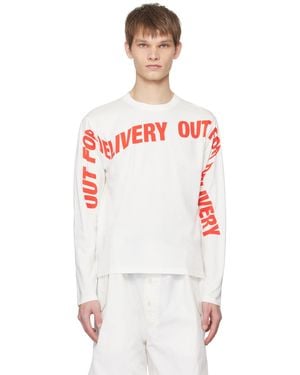 Henrik Vibskov ホワイト Out For Delivery 長袖tシャツ - マルチカラー