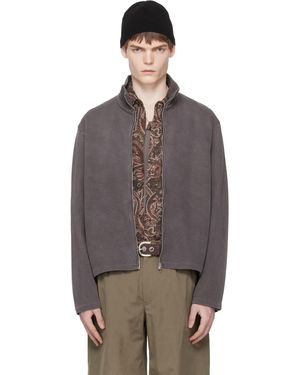 Our Legacy Taupe Shrunken Fullzip Track Jacket - Multicolor