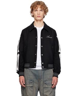 Amiri Bones Bomber Jacket - Black