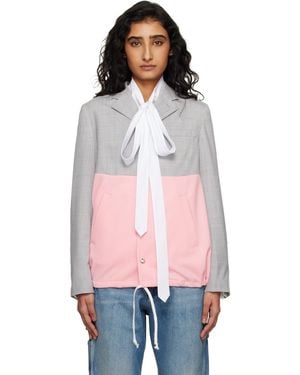 Comme des Garçons Panelled Blazer - Multicolour