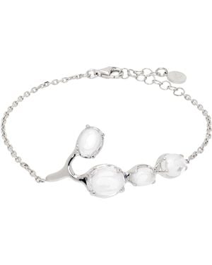 ALAN CROCETTI Bracelet Clear Droplet Argenté - Noir
