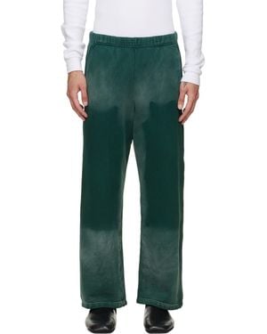Les Tien Heavyweight Carpenter Workwear Joggers - Green