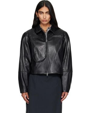 Paloma Wool Banui Leather Jacket - Black