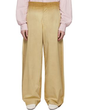 【関税込み】JW Anderson カーキ Pleated Dリング トラウザーズ JW Anderson カーキ Pleated Dリング トラウザーズ グリーン | Lyst