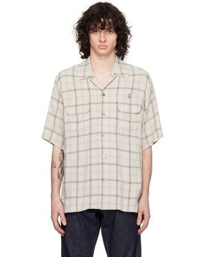 the Shepherd UNDERCOVER Off- & Check Shirt - White