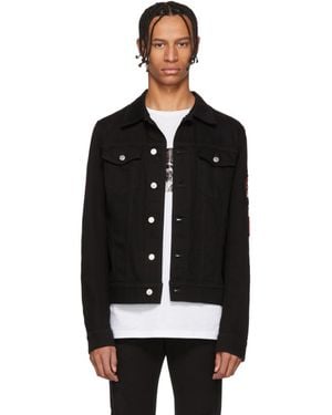 Dior Blouson en denim noir Rose Patch