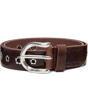 Our Legacy 3.5Cm Flower Belt - Brown