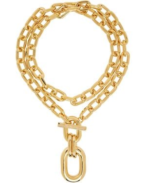 Rabanne Double Xl Link Necklace - Metallic
