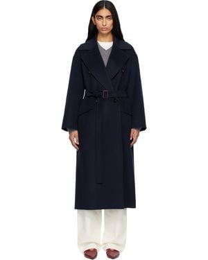 Max Mara ネイビー Alice コート - ブラック